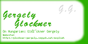 gergely glockner business card
